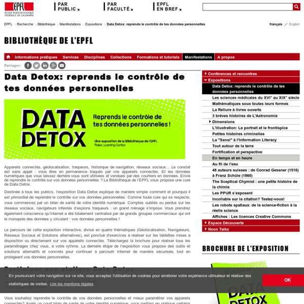 Data Detox: reprends le contrôle de tes données personnelles