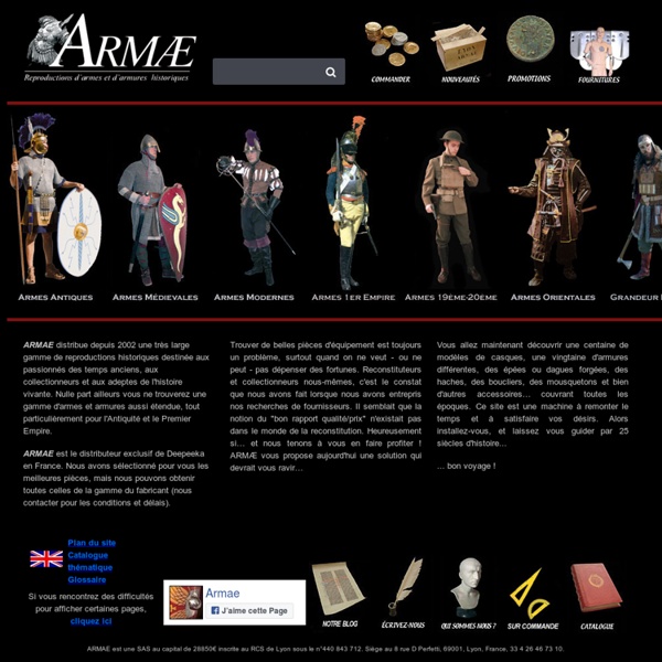 ARMAE Reproductions d'armes et d'armures historiques