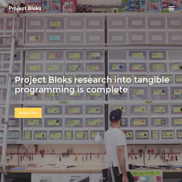 Project Bloks - Project Bloks research into tangible programming is complete