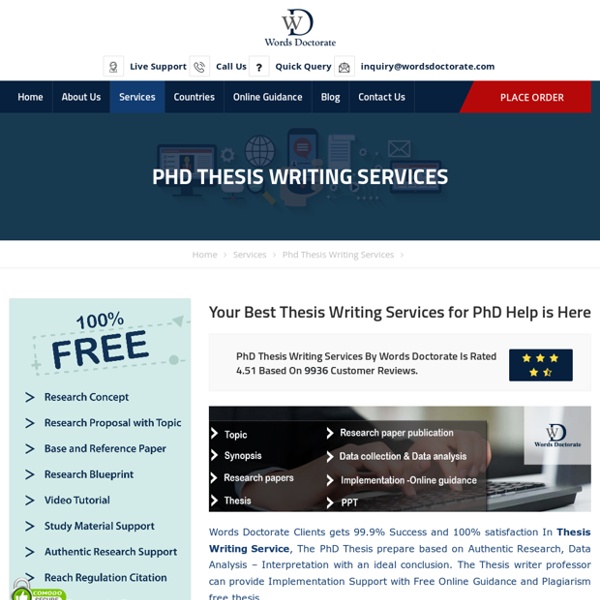 Hire PhD Holder Professors for your Thesis