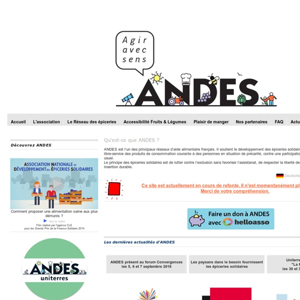 A.N.D.E.S le réseau des épiceries solidaires
