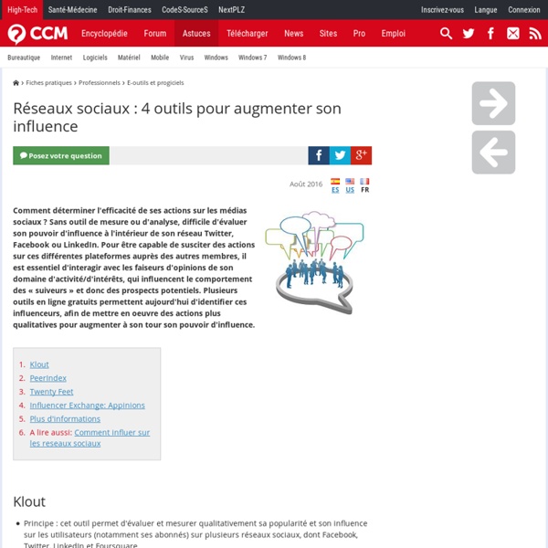 Réseaux sociaux : 4 outils pour augmenter son influence