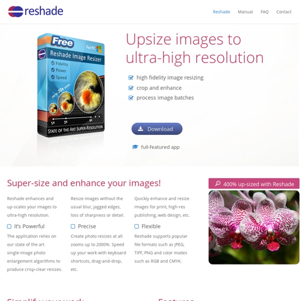 Reshade - Image Resizer
