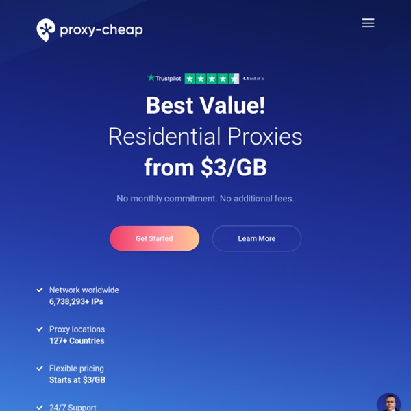 Buy Residential, Mobile or Datacenter proxies