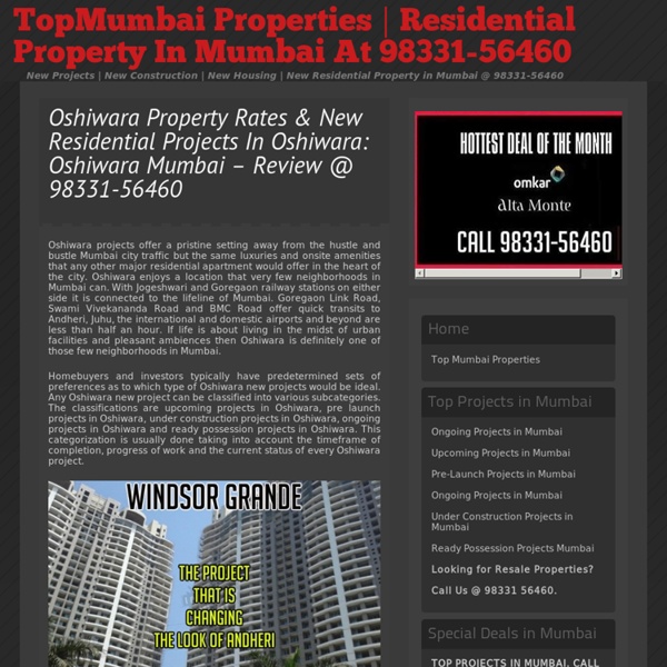 Oshiwara property rates