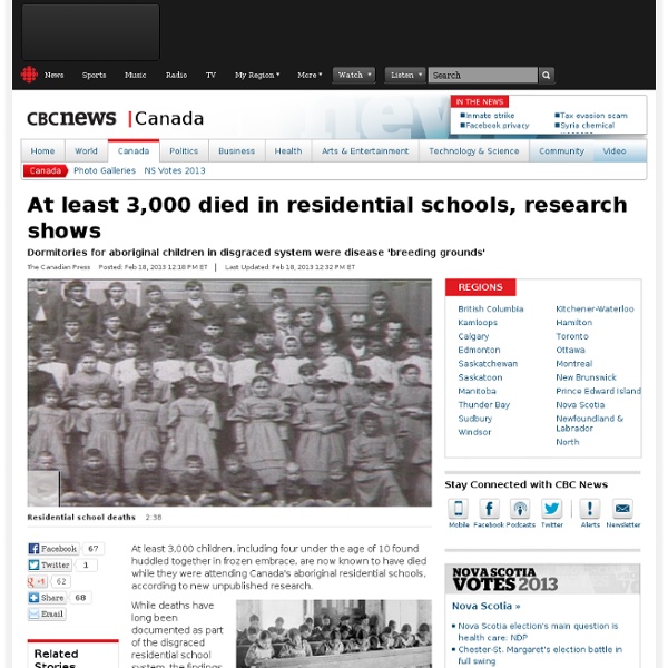 At least 3,000 died in residential schools, research shows - Canada