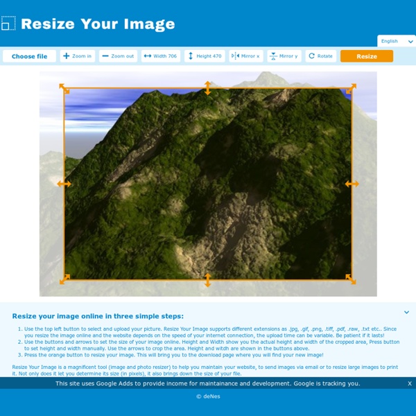 Resize your image online - It's easy, it's free!