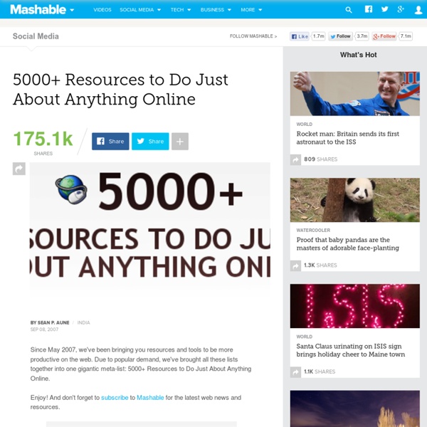 5000+ Resources to Do Just About Anything Online