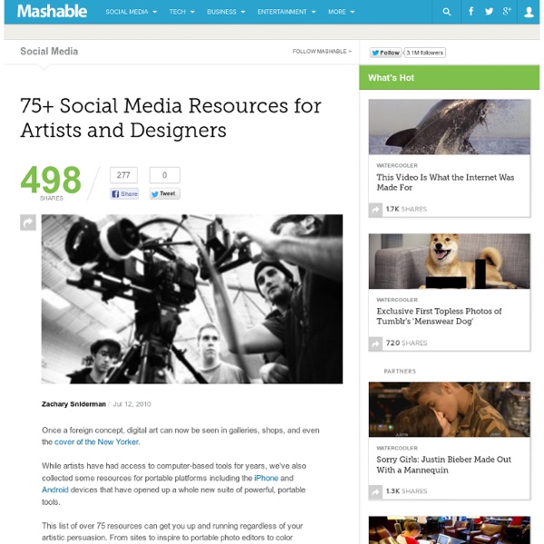75+ Social Media Resources for Artists and Designers