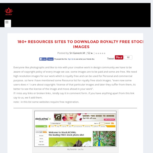 180+ Resources sites to download Royalty Free Stock images