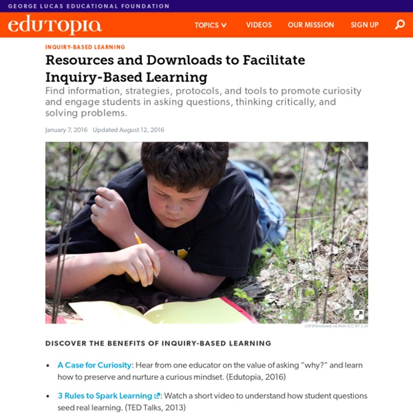 Resources and Downloads to Facilitate Inquiry-Based Learning