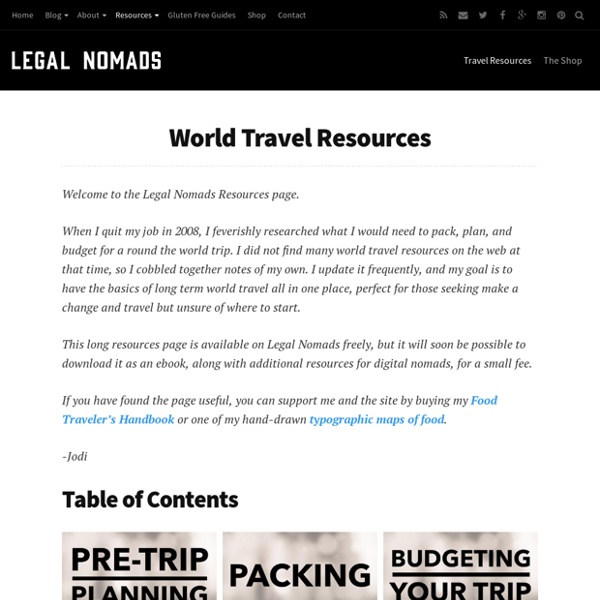 Resources for World Travel and Career Breaks