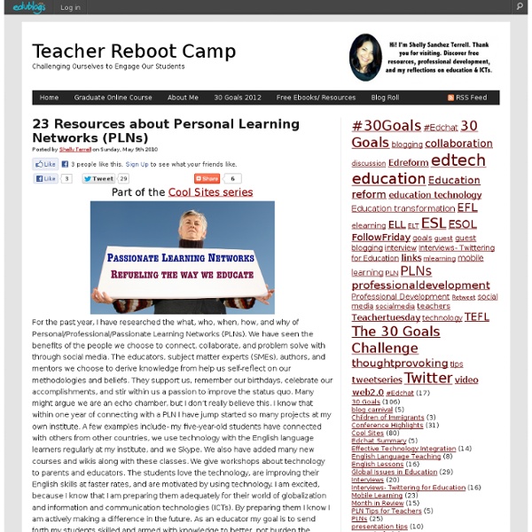 23 Resources about Personal Learning Networks (PLNs)
