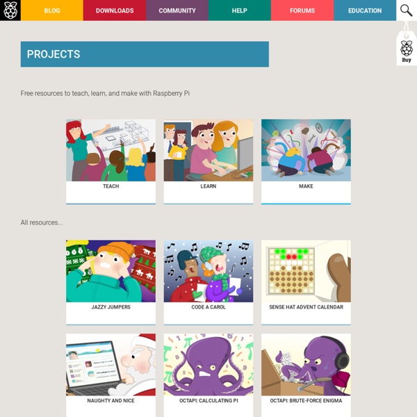 Resources - Teach, Learn, and Make with Raspberry Pi