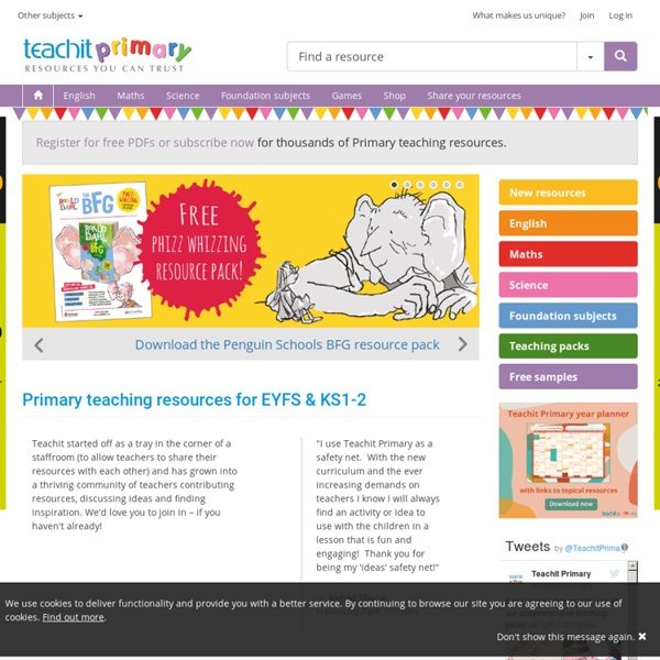 Teachit Primary - primary resources – teaching resources for Foundation, KS1 and KS2