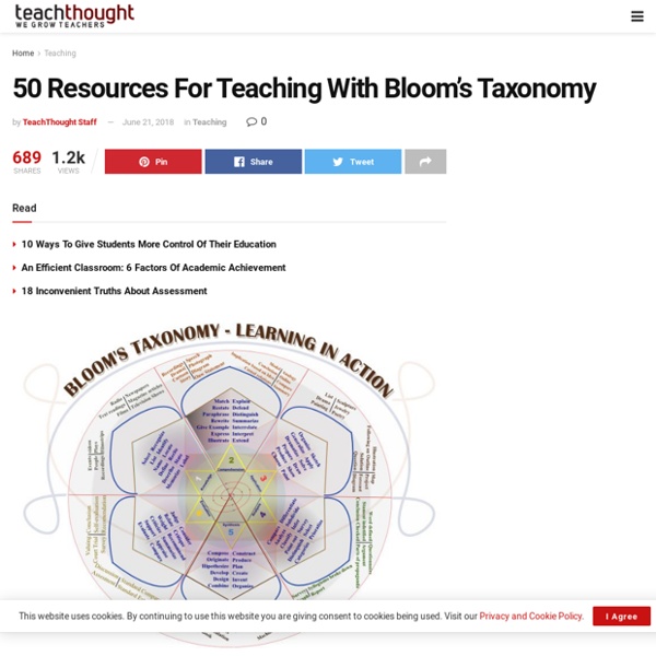 50 Resources For Teaching With Bloom's Taxonomy -
