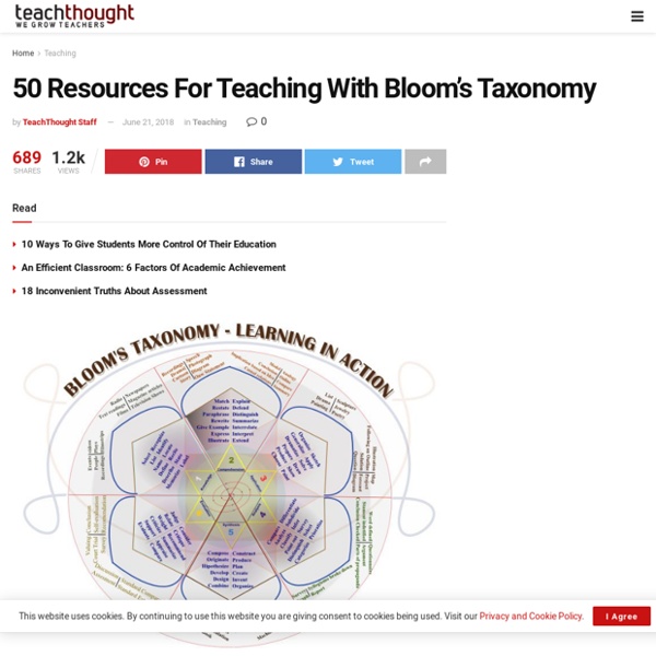 50 Resources For Teaching With Blooms Taxonomy Pearltrees