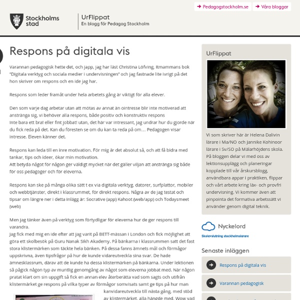 Bloggar för Pedagog Stockholm