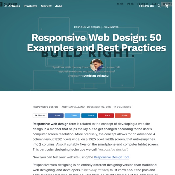 Responsive Web Design: 50 Examples And Best Practices | Pearltrees