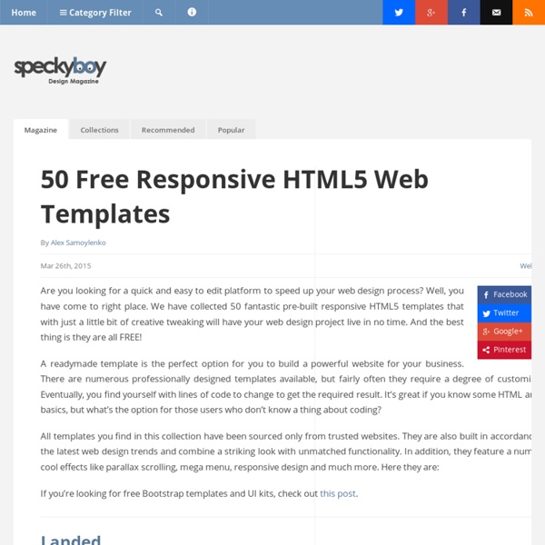 40 High Quality CSS and XHTML Web Layout Templates :Speckyboy Design Magazine
