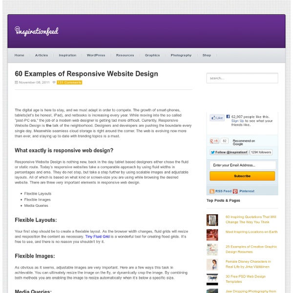 60 Examples of Responsive Website Design