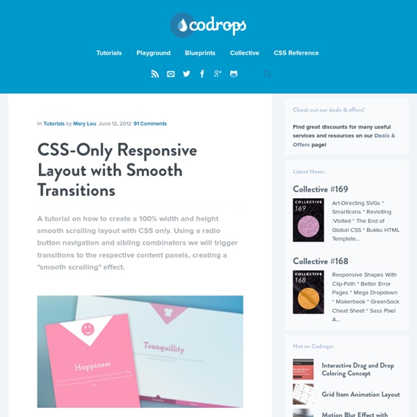 CSS-Only Responsive Layout with Smooth Transitions