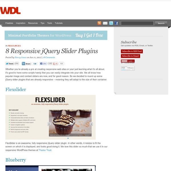 8 Responsive jQuery Slider Plugins