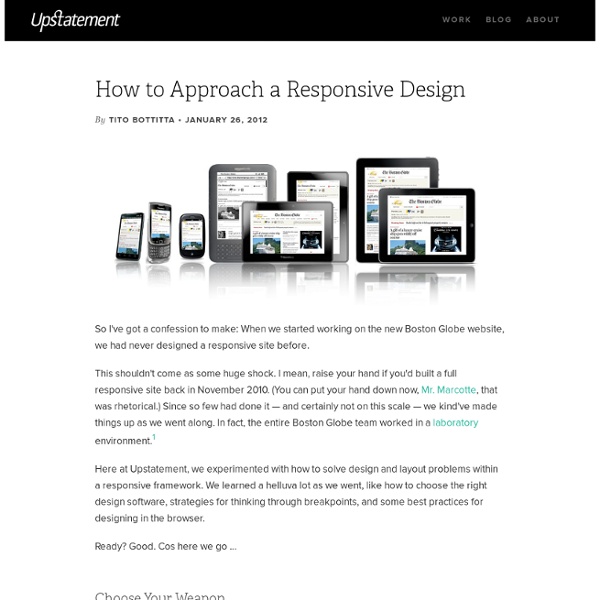 How to Approach a Responsive Design - Upstatement Blog