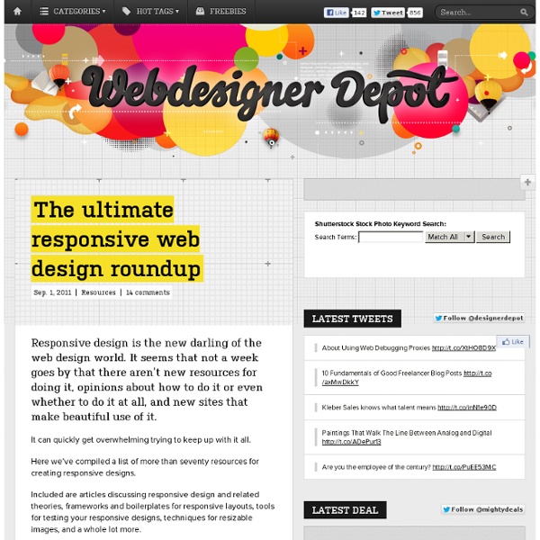 The ultimate responsive web design roundup