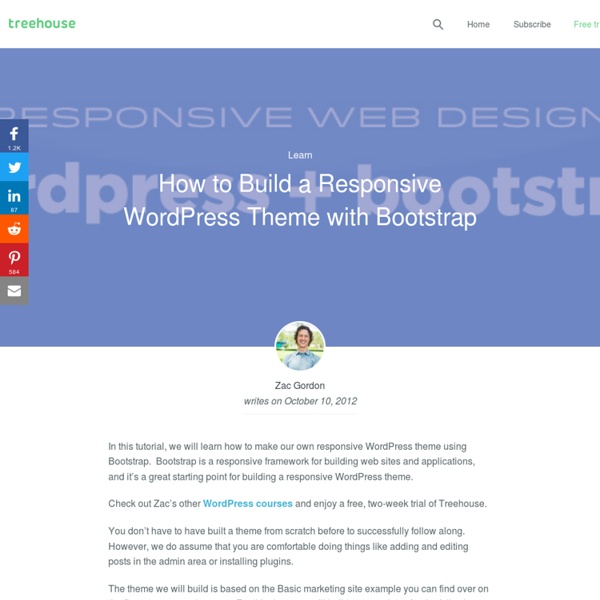 How to Build a Responsive WordPress Theme with Bootstrap