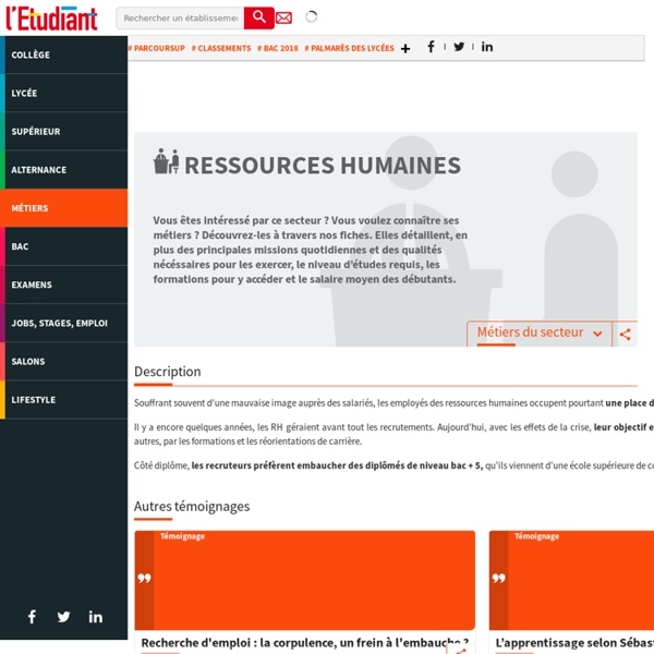 Ressources humaines : le secteur des ressources humaines à la loupe