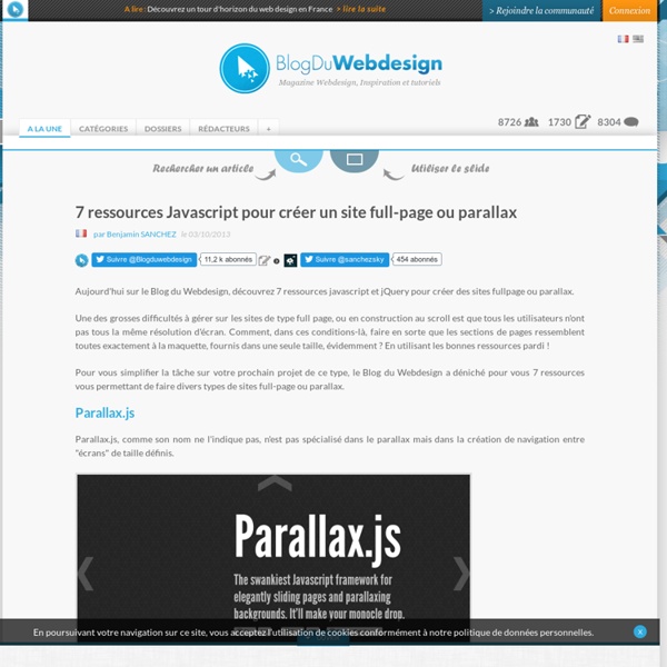 7 ressources Javascript pour créer un site full-page ou parallax - ressource-javascript