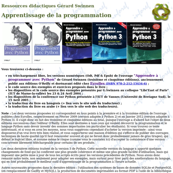 Ressources Python