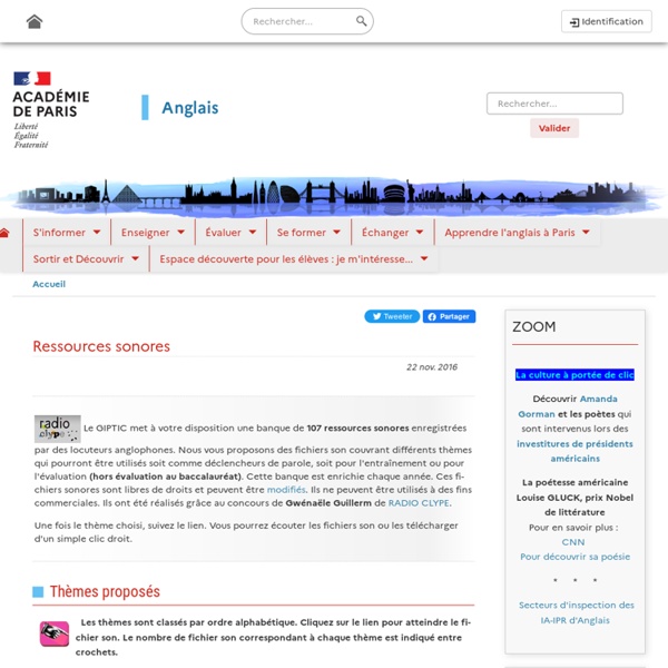 Ressources sonores