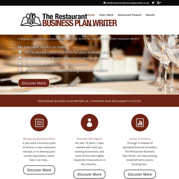 Restaurant Business Plan Writers UK