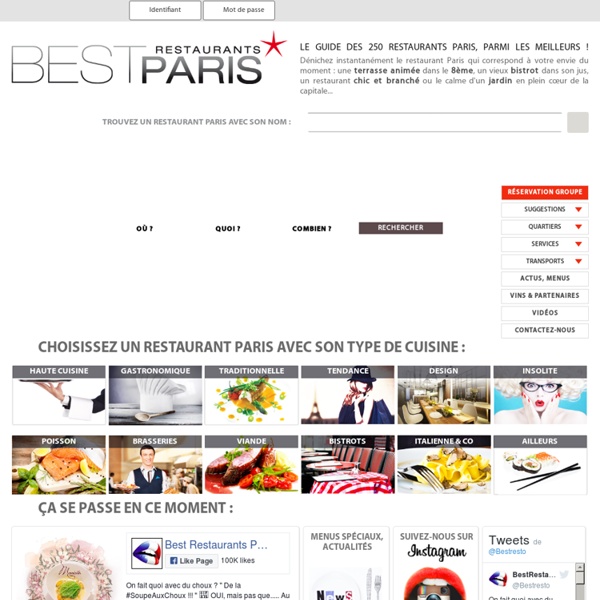 Restaurant Paris : le guide des meilleurs restaurants Paris