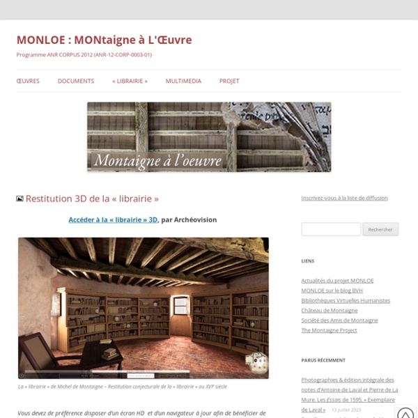 Restitution 3D « librairie »Montaigne