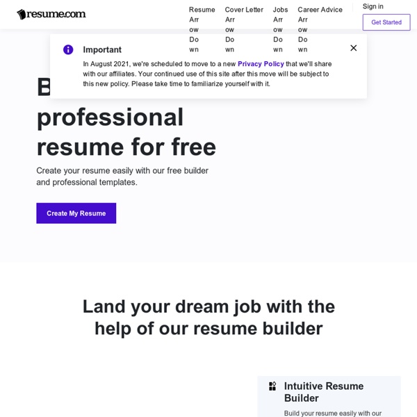 Free Resume Builder Online · Resume.com