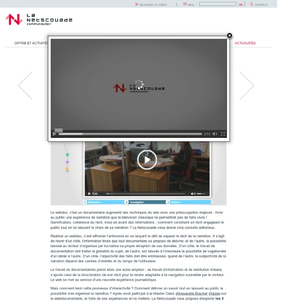 À retenir : 5 règles éditoriales pour un webdoc réussi