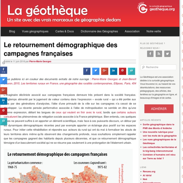 Le retournement démographique des campagnes françaises