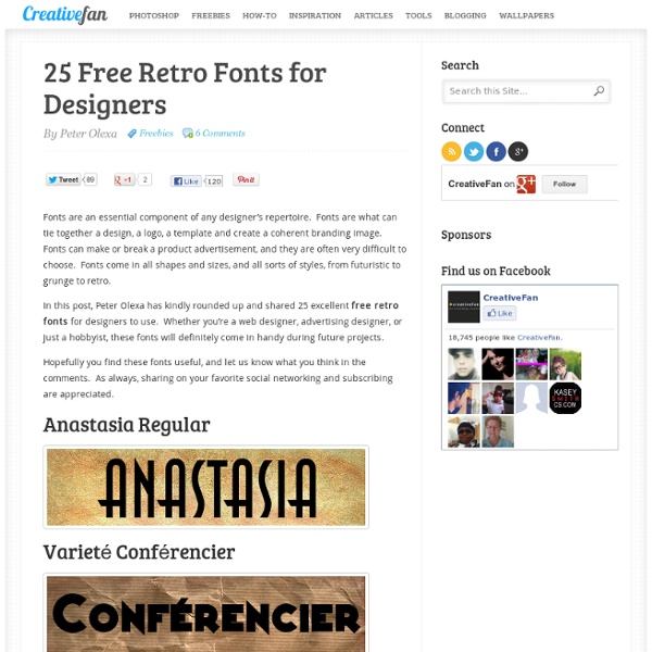 25 Free Retro Fonts