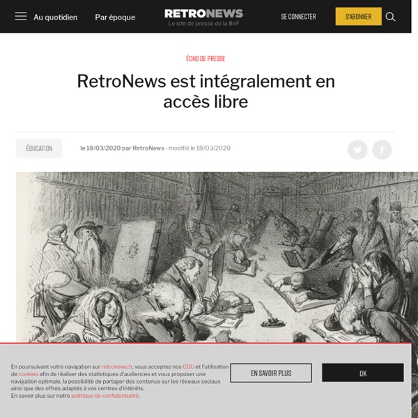 RetroNews - Le site de presse de la BnF