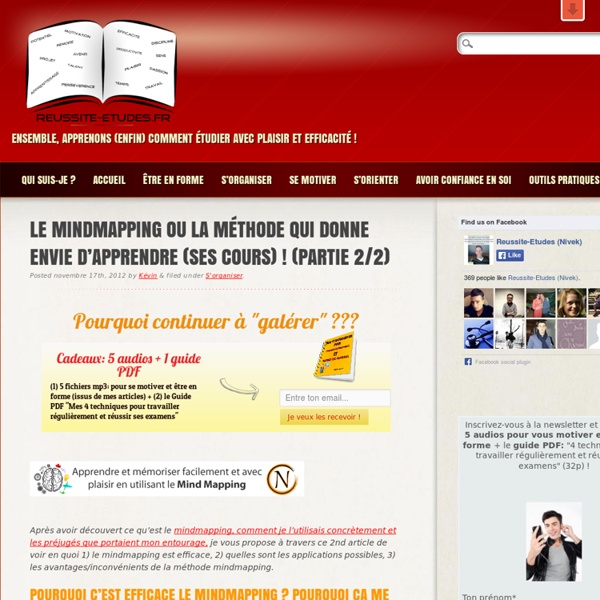 Le Mindmapping ou la méthode qui donne envie d’apprendre (ses cours) ! (partie 2/2)