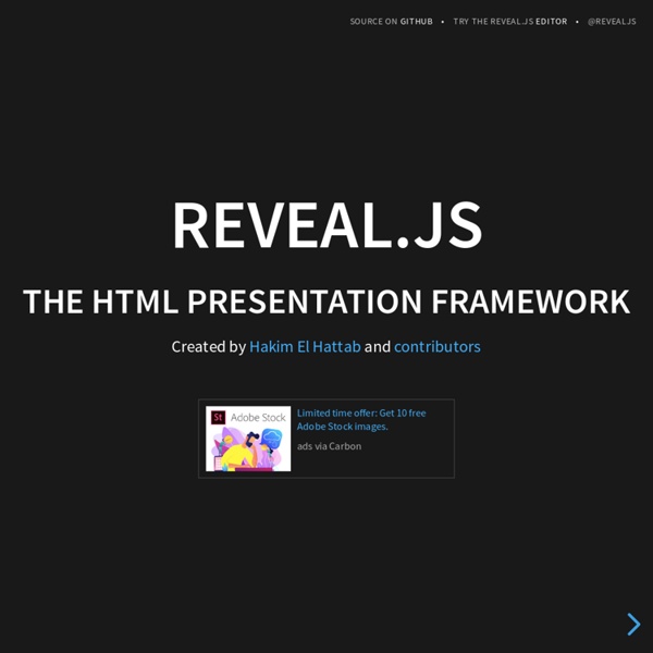 The HTML presentation framework
