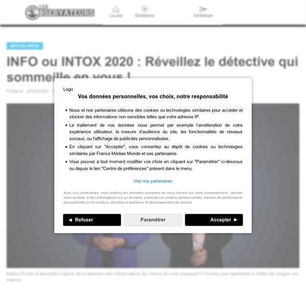 INFO ou INTOX 2020 : Réveillez le détective qui sommeille en vous !