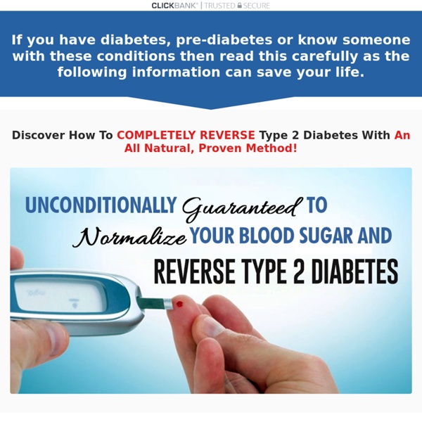 How To Reverse Diabetes Today