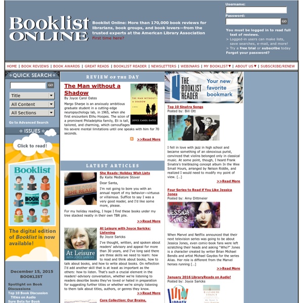 Best Books for Public Libraries and School Libraries - Book Reviews from the ALA