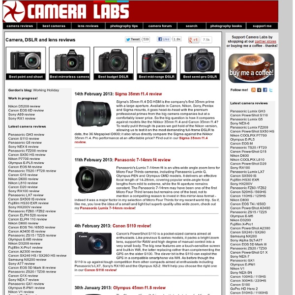 Digital Camera, DSLR and Lens Reviews