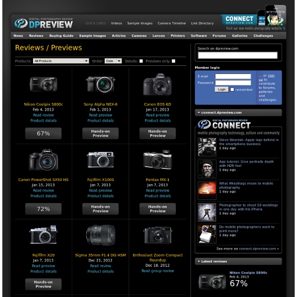 Digital Camera Product Reviews / Previews