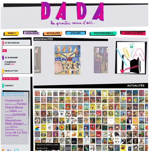 Dada, la premiere revue d initiation a l art